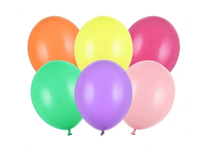 Pastellfarbene Luftballons im Mix, 27 cm, 100 Stück