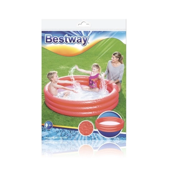 Aufblasbarer roter Kinderpool 152x30cm Bestway