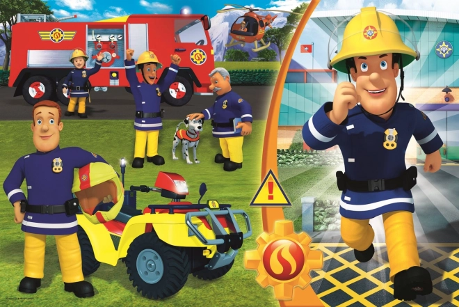 Großes Bodenpuzzle Feuerwehrmann Sam