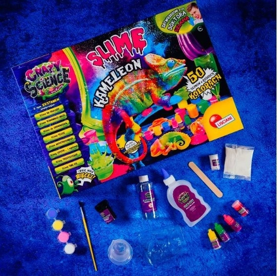 Crazy Science Slime Chamäleon Set