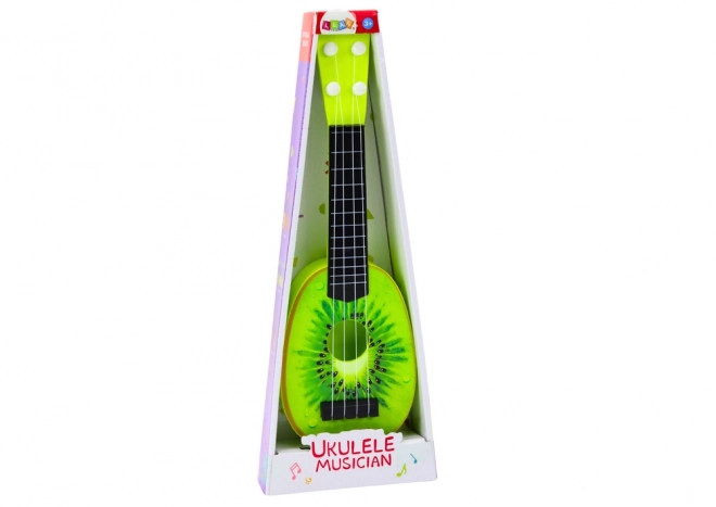 Kinder-Ukulele Mini Gitarre mit 4 Saiten Kiwi Grün 15"