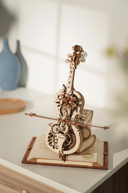 RoboTime 3D Holzmechanik Puzzle Magisches Cello