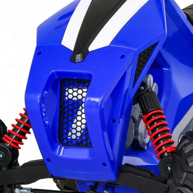 Lucky Seven Batterie Quad Blau + EVA Räder + Langsamer Start + LED + MP3 USB