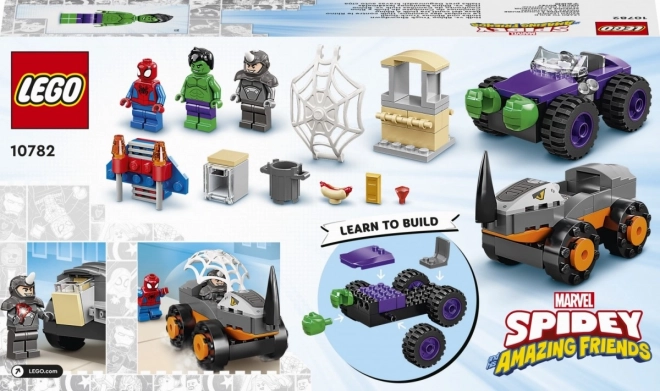 Lego Super Heroes Hulk gegen Rhino - Fahrzeugschlacht