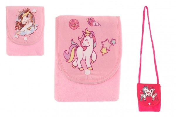 Magische Einhorn Tasche aus Stoff und Plüsch