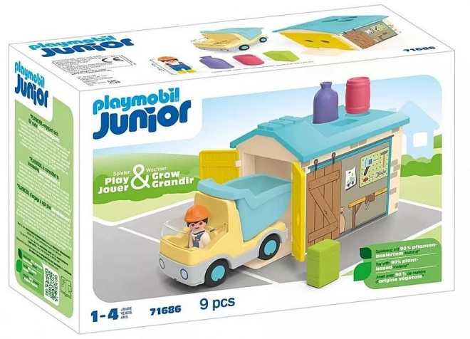 Junior Lkw mit Garage und Sortierfunktion