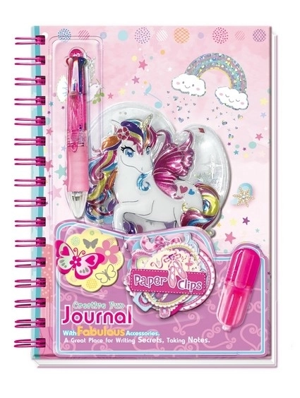 Spiral-Tagebuch mit Einhorn Design von Pecoware