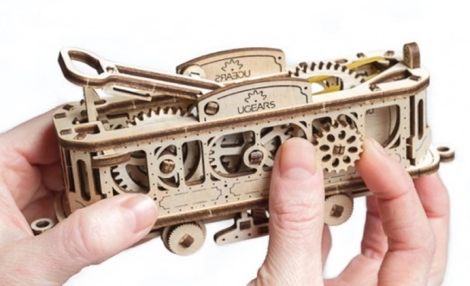 Ugears 3D Holzmechanisches Puzzle Straßenbahnlinie