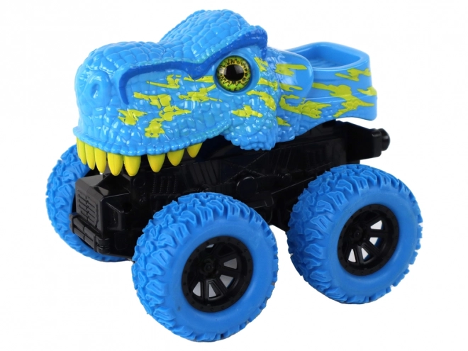 Terrängfahrzeug Tyrannosaurus Rex mit Gummirädern Blau