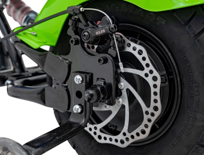 Chopper Warrior Grünes Motorrad