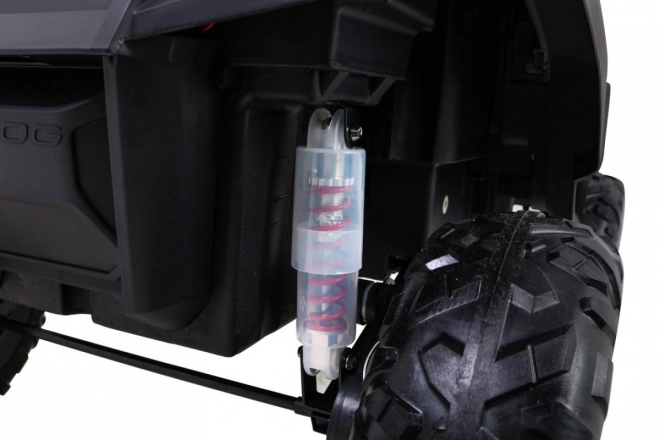 Mercedes Benz Unimog für Kinder Farbe Moro + 4x4 + Fernsteuerung + Gepäckträger + kostenloses Starten + Radio MP3 + LED-Diode