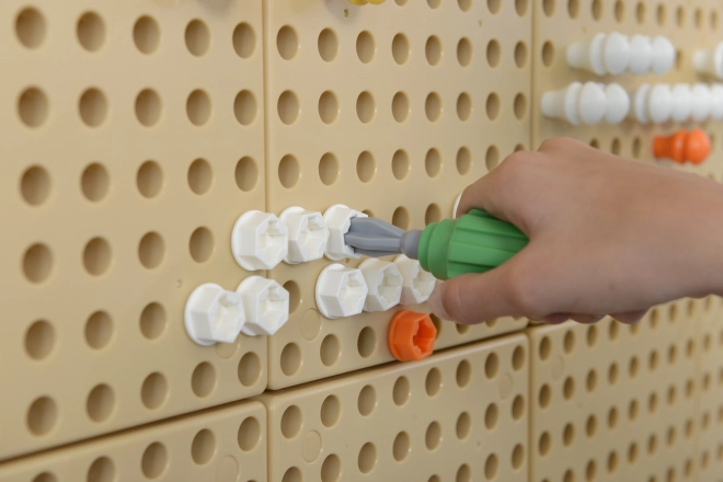Masterkidz Werkzeugset mit Bohrer und 8 Elementen für die wissenschaftlich-kreative STEM-Tafel