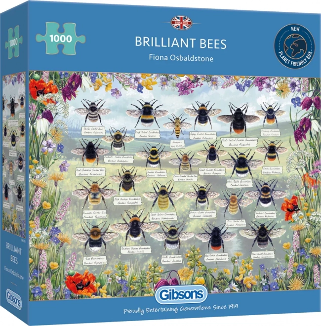 Gibsons Puzzle Strahlende Bienen 1000 Teile
