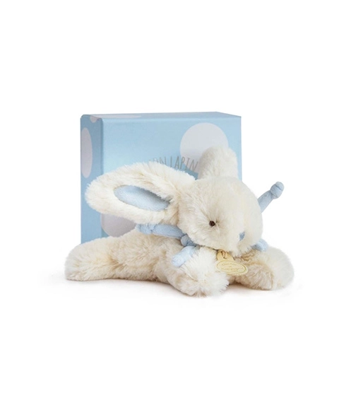 Doudou Geschenkset - Kuschelhase Blau 16 cm