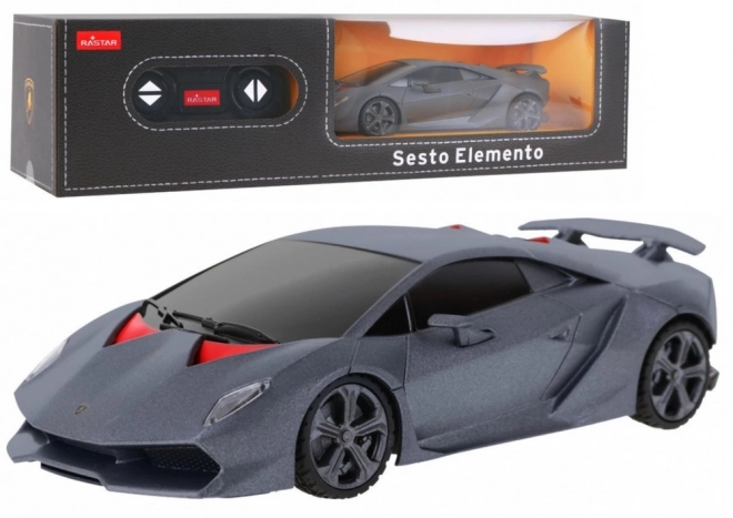 Ferngesteuertes Autospielzeug Lamborghini Sesto Elemento Grau