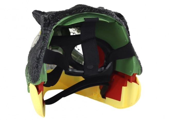 Dinosauriermaske mit verstellbarem Riemen und Licht- und Toneffekten