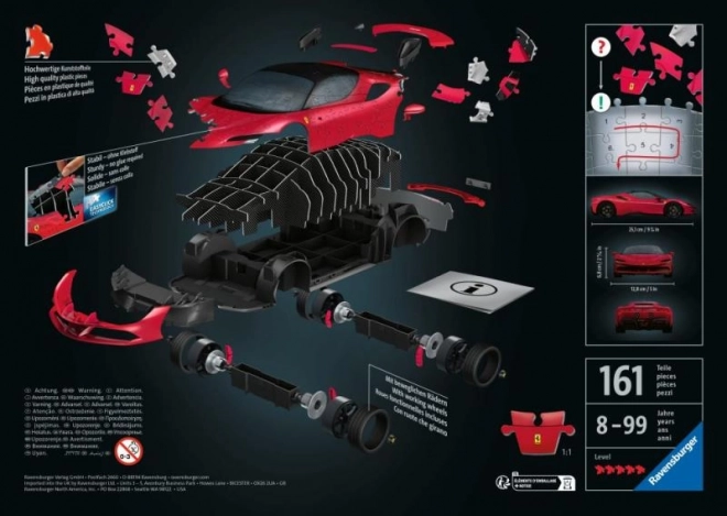 Ferrari SF 90 Stradale 3D Puzzle Modell