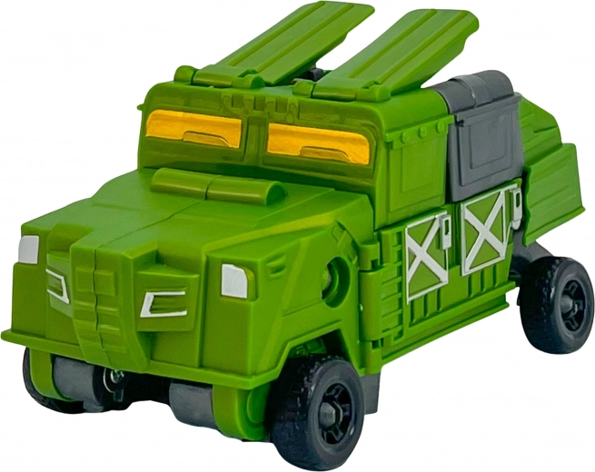 Einfache Verwandlung vom Roboter zum Fahrzeug