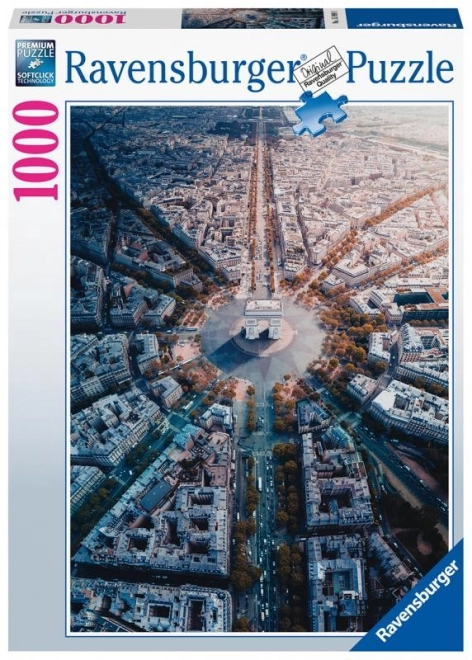 Puzzle 1000 Teile Paris aus der Vogelperspektive