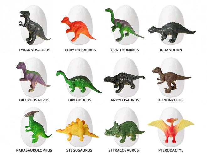 Archeologie-Set mit 12 großen Dinosaurier-Eiern