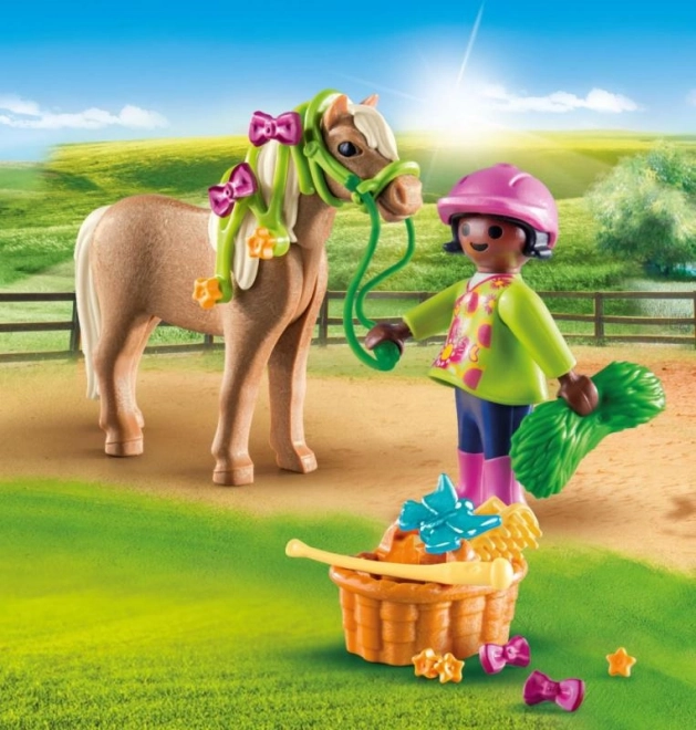 Playmobil Mädchen mit Pony