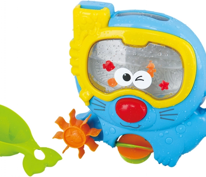 Aquarium mit Wassermühle für Kinder