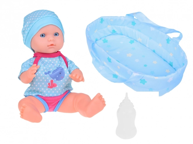 Baby Set mit Puppe und Trageschale