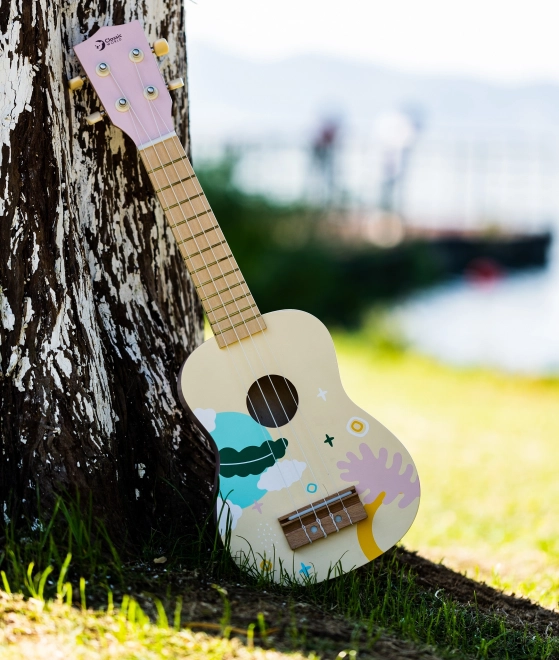 Klassik World Holz-Ukulele für Kinder - Rosa