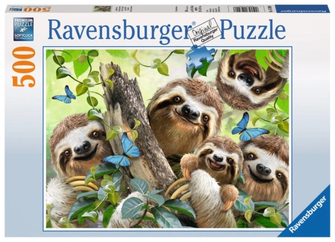 Ravensburger Puzzle Faultier-Selfie 500 Teile