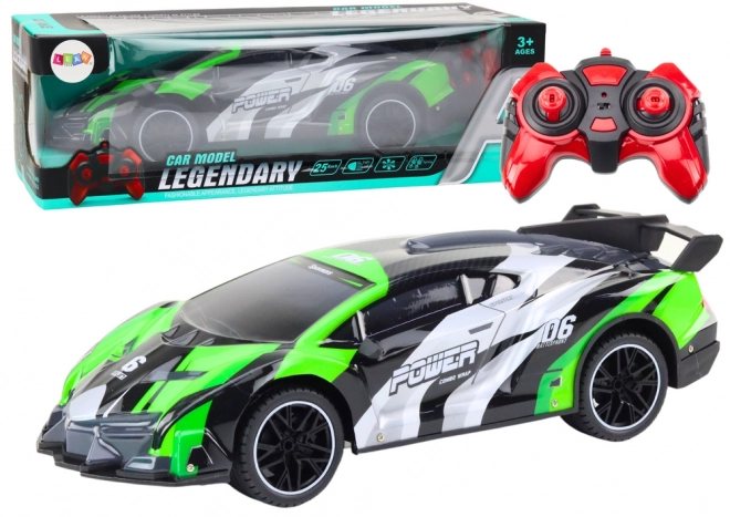 Zielgrünes RC Sportauto mit Fernbedienung 1:10