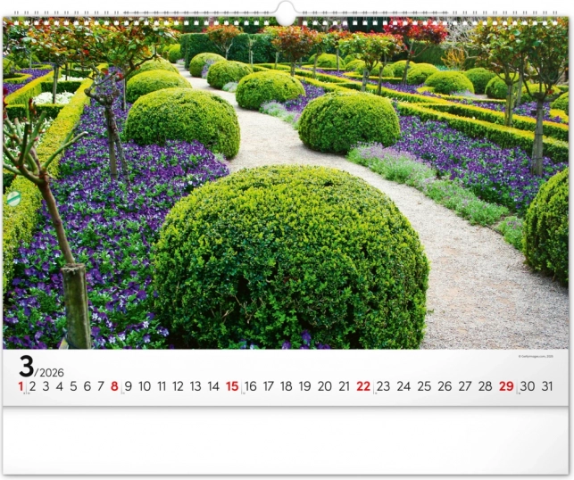 Wandkalender Gärten 2026
