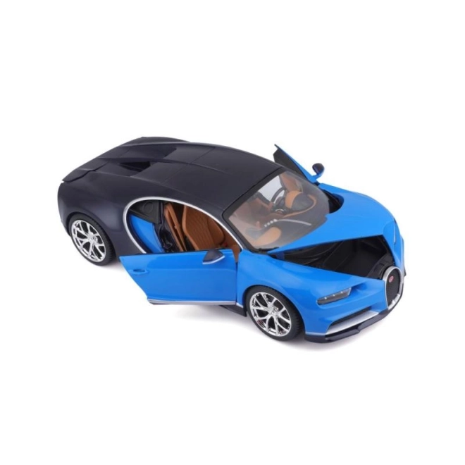 Bburago Bugatti Chiron Modellauto Blau/Blau