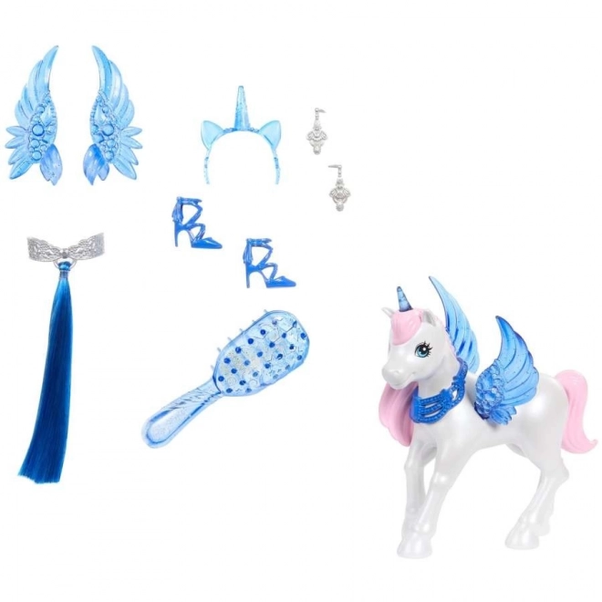 Barbie Prinzessin Sapphire mit geflügeltem Einhorn