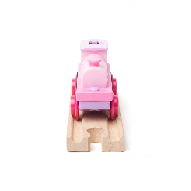 Bigjigs Rail Elektrische Lokomotive Rosa Kraftpaket