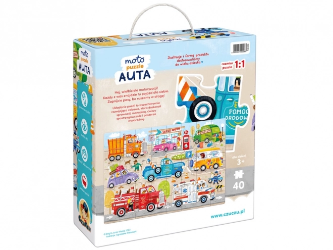 Puzzle 40-teilig MOTO PUZZLE AUTOS
