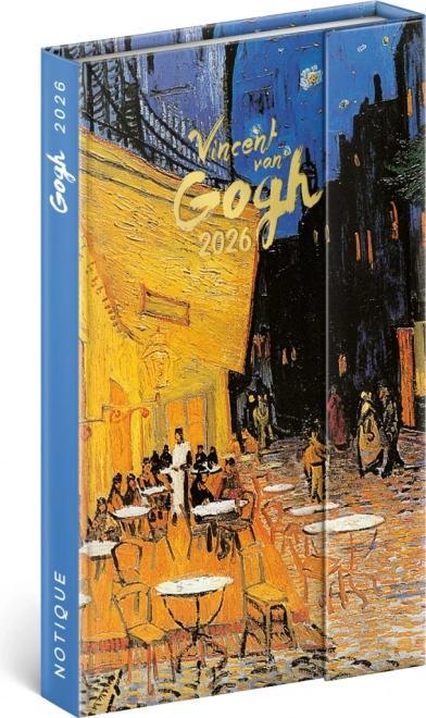Wöchentlicher magnetischer Planer Vincent van Gogh 2026, 13 x 21 cm