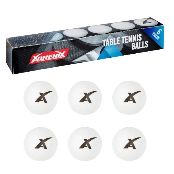 Weiße Tischtennisbälle 6 Stk.