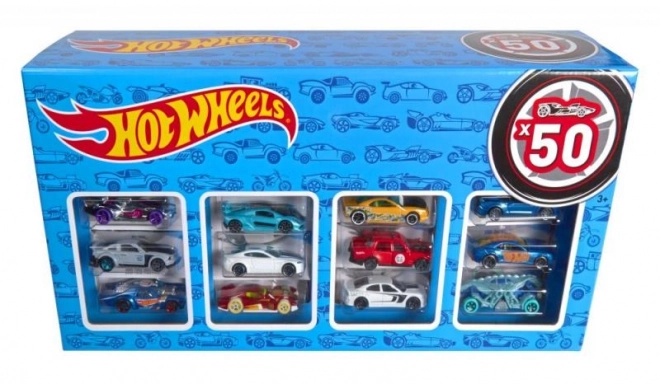 Hot Wheels Geschenkset mit 50 Fahrzeugen