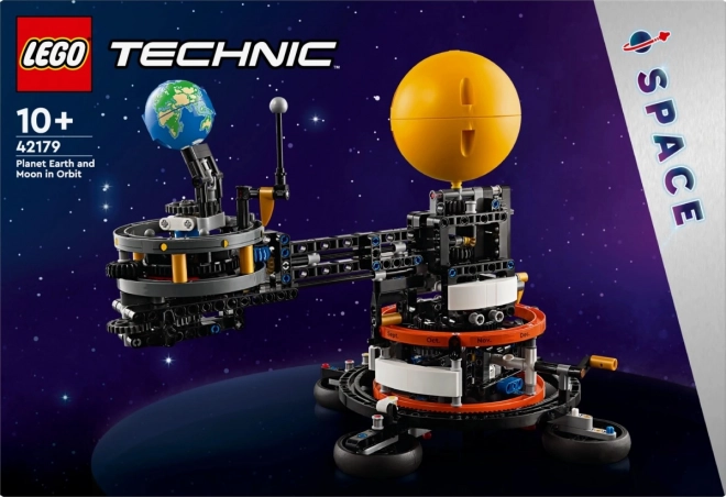 Lego Technic Erde und Mond auf der Umlaufbahn