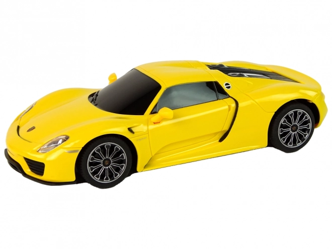 Automobil R/C Porsche 918 mit Fernsteuerung Gelb 1:24