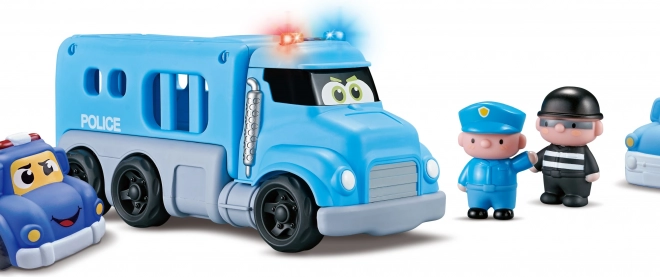 Polizeiautos mit Effekten - Set 4 Stück