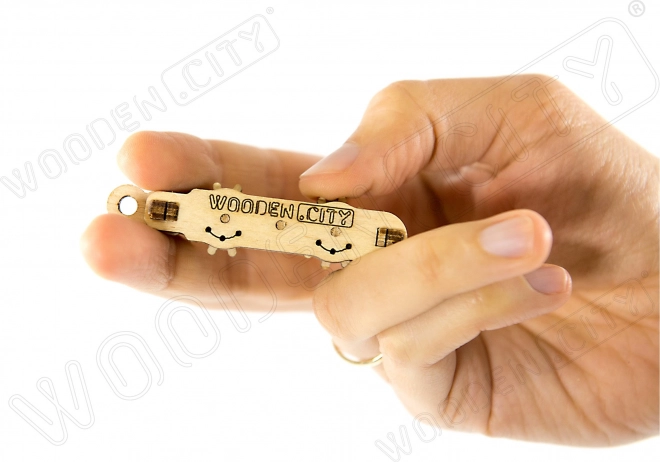 Hölzernes 3D-Puzzle Mini-Set Widgets: Historische Fahrzeuge
