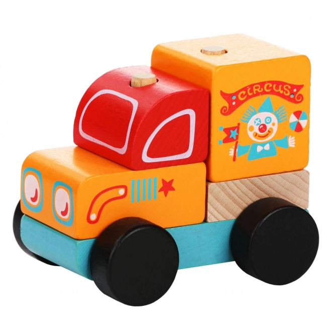 Cirkuswagen Holzpuzzle für Kinder - 5 Teile