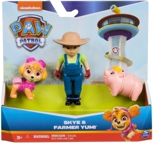 Figurenset PAW Patrol: Skye, Bäuerin Yumi und Ferkel