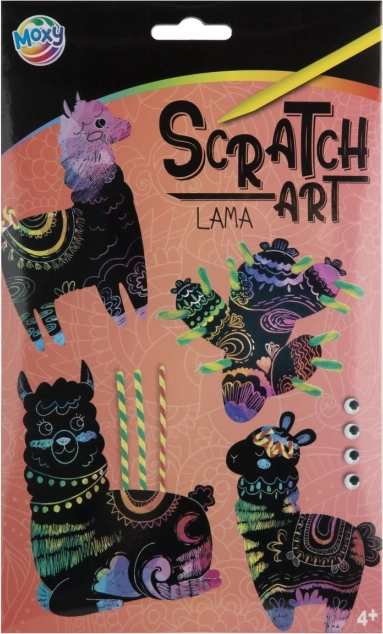 Kreativ-Set Kratztiere Lama