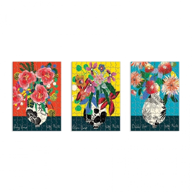 Kitty McCall Blumen Puzzle Set 3 in 1