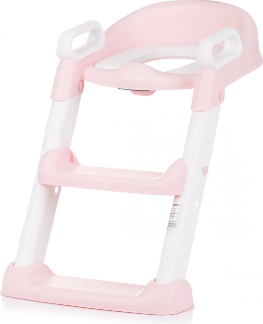 Kindertoilettensitz mit Leiter Skippy Pink