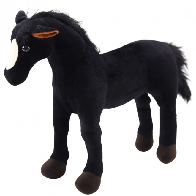 Plüschpferd Kuscheltier Schwarz