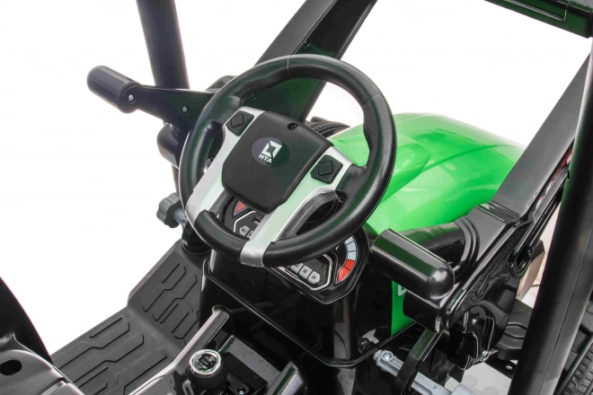 MEGA Traktor D68 mit Anhänger grün