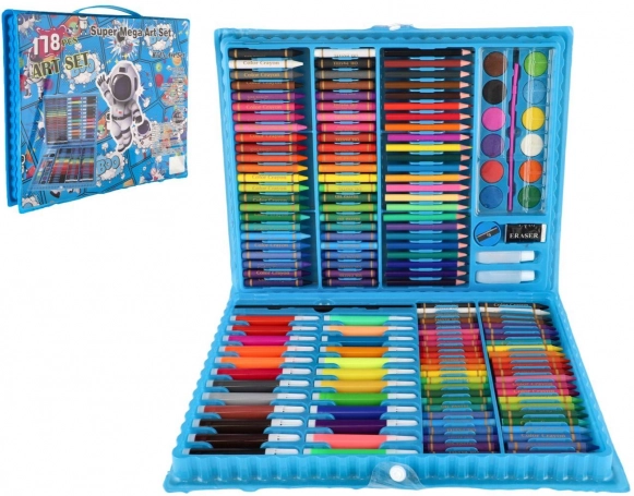 Kreativ-Art-Box Weltraum – Malset 178-tlg. im Plastikkoffer